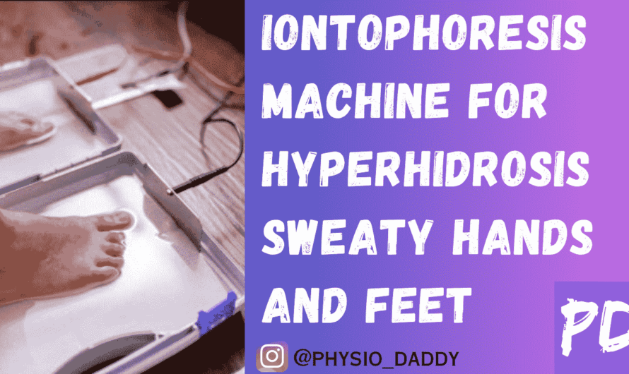 Iontophoresis machine for hyperhidrosis sweaty hands and feet