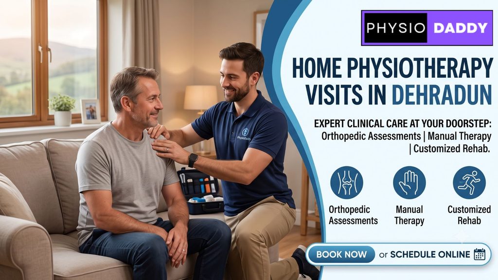 Experience top-tier home physiotherapy in Dehradun with PhysioDaddy. We bring expert manual therapy and rehab directly to your door in the Balawala area.